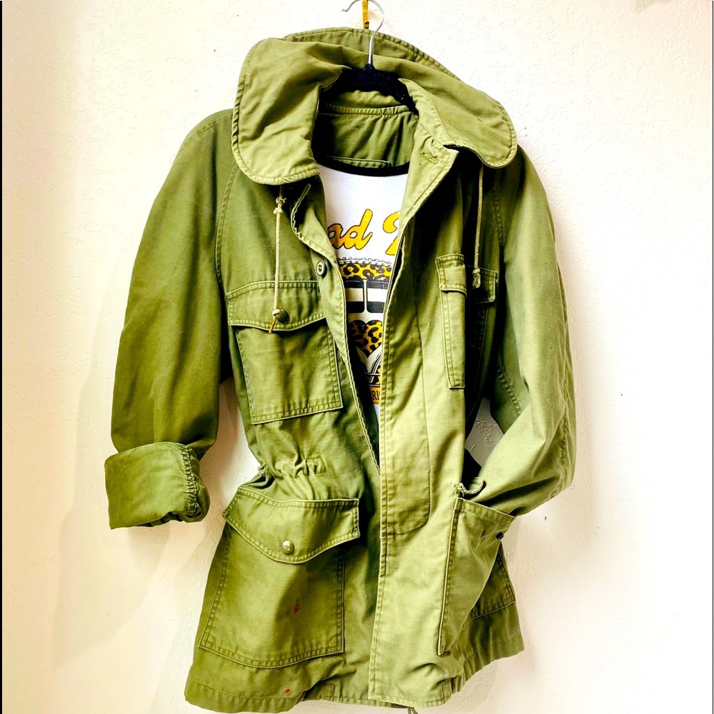 1960’s Military Green Jacket, Authentic WWII Vtg